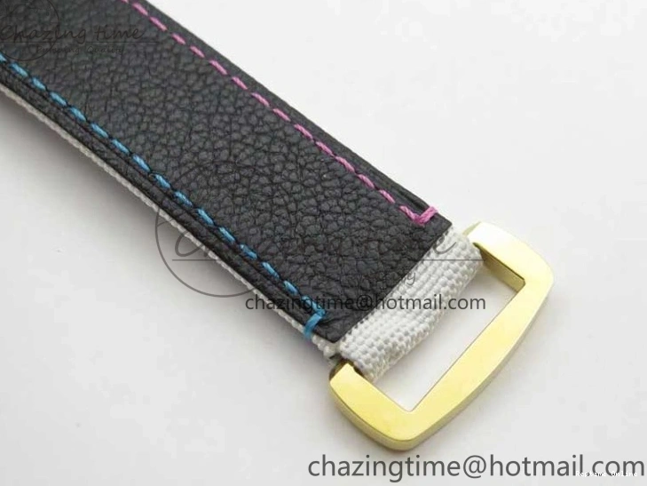 0413 ComfortFit Daytona DIW Carbon OMF Best Edition Blue Pink White Dial on White Nylon Strap A 2833